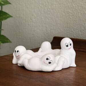 Vintage Ghost Candleholder, Cute For Halloween